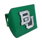 Baylor University Bears Green with Chrome BU Emblem NCAA College Sports Trailer Hitch... 