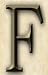 Monogrammed Textured Tile: F