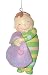"I Love My Blankie" Baby Christmas Ornament 4"