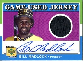 Bill Madlock Autographed Upper Deck Game Used Jersey Card
