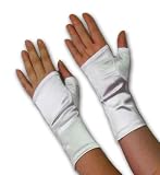 Fingerless, Wrist Length Satin Gloves in Assorted Colors