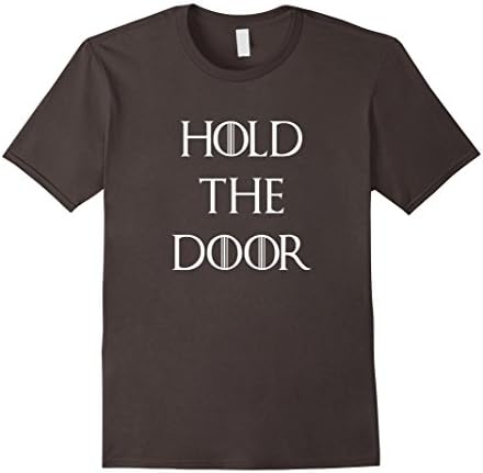 Men's Hold The Door - T Shirt Medium Asphalt