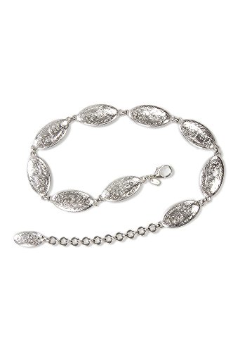 Women's Silver Concho Chain Belt