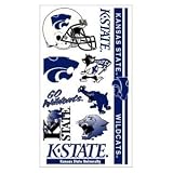 Kansas State Wildcats Temporary Tattoos Set (Set of 6 Sheets)