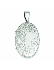 Genuine .925 Sterling Silver Floral Locket 7 Grams. 100% Satisfaction Guaranteed.
