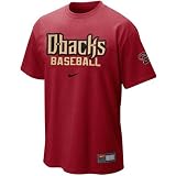 Nike Arizona Diamondbacks Sedona Red MLB 2010 Practice T-shirt