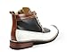 Ferro Aldo MFA-806278 White Black Brown Navy Blue Perforated Mens Lace up Dress Ankle Boot w/ Leather Lining and Full Side Zipper