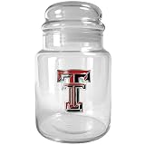 Great American Products Texas Tech Red Raiders 31oz Glass Candy Jar