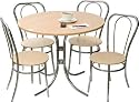 BISTRO SET (CONTRACT) Four Stacking Chairs and a Round Table