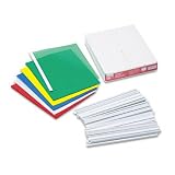 ESSELTE PENDAFLEX CORP. / Glidebind report covers, transparent assorted colors/white bars, 50 per box / ESS60713 / Sold as 1 Box / Mfr Part # 60713 \*/ Glidebind report covers, transparent assorted co