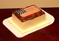 Dollhouse Miniature Fourth of July Cake