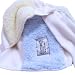 Little Giraffe - Blue Chenille Burpy