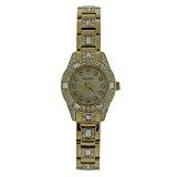 Elgin Watch Ladies Gold Tone Ausrtian Crystals Mother of Pearl Dial EG1510 SALE by Elgin