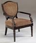 Wooden Accent Chair with Walnut Finish
