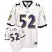 Ray Lewis Jersey: Reebok White Replica #52 Baltimore Ravens Jersey - Medium