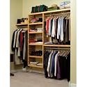 John Louis Home JLH-528 Premier 12-Inch Deep Closet Shelving System, Honey Maple