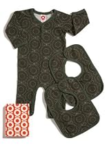 Playsuit Gift Set Green Midiapple 3-6mths
