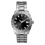 Image of Guess Gents Black Dial Stainless Steel Bracelet Watch
