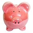Luster Piggy Bank - Pink