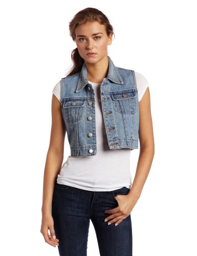 MINKPINK Women's Dazed and Confused Denim Vest, Multi, Medium