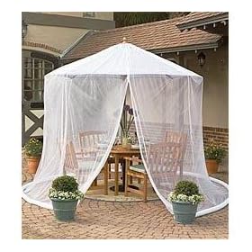 Patio Umbrella Mosquito Net by Simple DIY Solutions TM