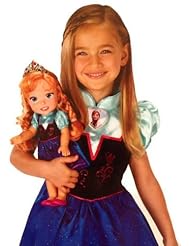 From Amazon.com. Click for details:
 Disney Frozen Anna Doll & Toddler Dress Gift Set Disney Frozen Anna Doll & Toddler Dress Gift Set