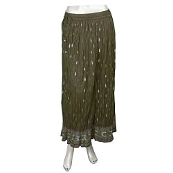 2011 Spring Fashion Trends Long Skirt Cotton Printed Size 12