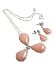 Opal jewelry set, Rose Clover