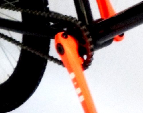 YAKUZA 25 / 9 MICRO DRIVE BMX, BLACK WITH NEON ORANGE