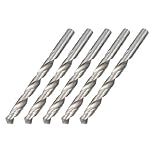 uxcell ツイストドリルビット HSS　グレー　ストレートシャンク　電気ドリル用　耐久性　実用的　8.5mm　5個入り