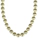 14k Yellow Gold 14mm Dyed Champagne Mother of Pearl Necklace, 17