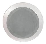 5-1/4inch Two-Way Ceiling Speaker Pair - 25w Rms Polypropylene Cone Woofer Rubber Surround
