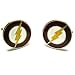 Flash Lighting Bolt Cufflinks : DC Comics Licensed w/Gift Box