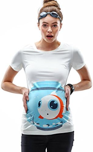 Mamagama Fishbowl Maternity T-shirt (Large)