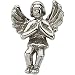 14K White Gold Praying Angel Lapel Pin