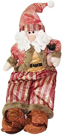 Banne Park Rids Soft Wadding Snowman Doll Perfect Santa Claus Toys Chirstmas Party Decorations Gift High Set Non-woven fabrics Clothes For Christmas Day Windows Display 22 Inches