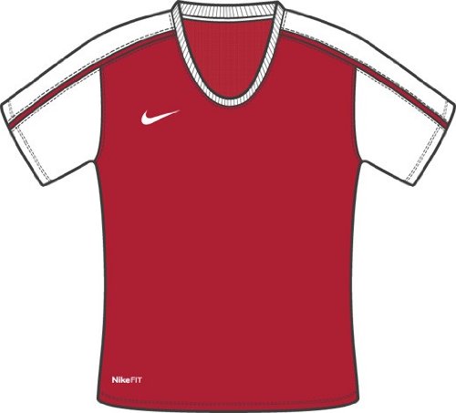 Nike Damen Trikot Shortsleeve Classic, rot/wei&szlig;, XL Preisvergleich
