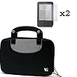 Black Kindle 3 Carrying Case for new kindle 3 Kindle Wireless Reading Device 3G Wi-Fi 6" Latest Generation + 2 Pieces Kindle 3 screen protector