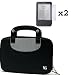 Black Kindle 3 Carrying Case for new kindle 3 Kindle Wireless Reading Device 3G Wi-Fi 6" Latest Generation + 2 Pieces Kindle 3 screen protector