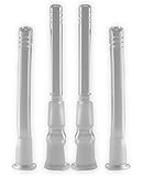 Frosted 18mm Bowl Conversion Downtube - 4"