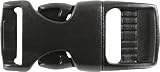 Black Plastic Side Release Paracord Bracelet Buckle (5/8") Pack of 25