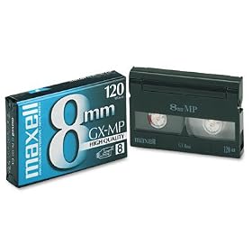Video Tape, 8mm, Standard Grade, 2 to 6 Hours of Recording, Sold as 1 each by 
