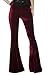 Women's Vintage 70s Glam Rock and Roll Indie Wide Leg Flared Bell Bottom Pants