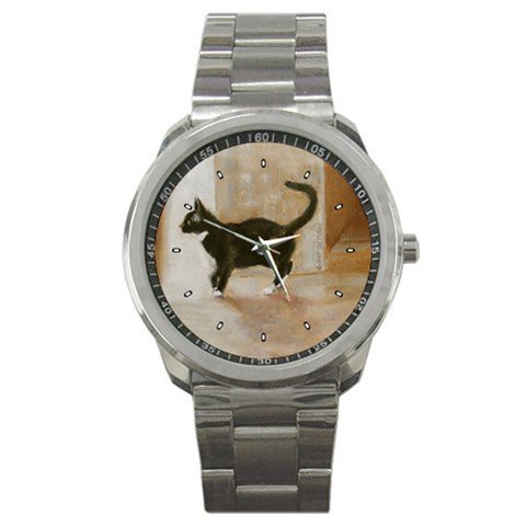 Limited Edition Violano Sports Watch Cat Black  White