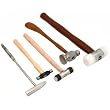 5 Jewelers Ball Pein Brass Chasing Nylon Brass Hammers