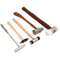 5 Jewelers Ball Pein Brass Chasing Nylon Brass Hammers