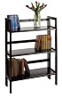 3-Tier Folding and Stackable Shelf in Black Finish By Winsome Wood