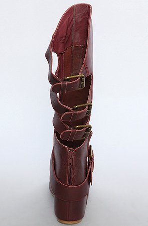 80%20 The Cody Buckle Back Hidden Wedge Boot in Ox Blood,Shoes for Women from 80%20