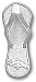 NFL Denver Broncos Sterling Silver Logo Flip Flop Pendant