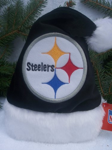 PITTSBURGH STEELERS OFFICIAL NFL BABY INFANT STADIUM SANTA HAT 0-6 MONTHS